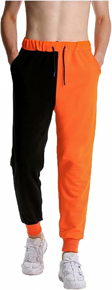Men's Color Block Wide Leg Pant 