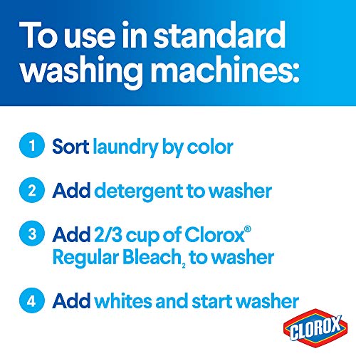 Clorox Regular Bleach 64 Oz - 2 Pack (128 Oz Total) #TOP5