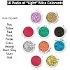 Pifito Mica Colorant Powder Light Sampler 10 Beautiful Color Dyes for Soap Making Supplies, Bath Bombs, Epoxy Resin (.25 oz ea)