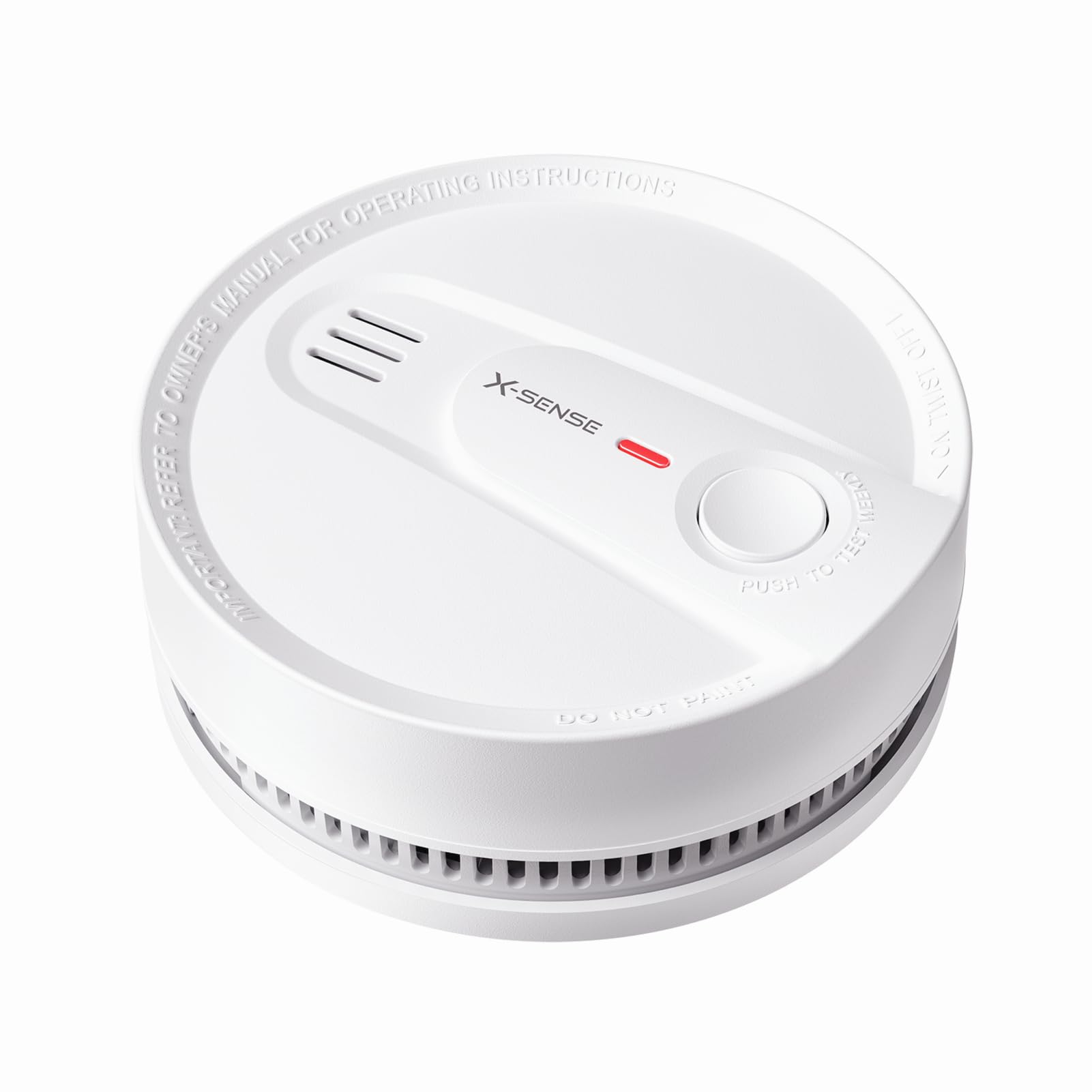Fewer Cooking Nuisance Alarms, Photoelectric Sensing, One-Button Hush & Self-Test, Easy No-Wire Installation X-Sense Smoke Detector, 10-Year Battery, UL 217 Certified, SD2L0AX, 1-Pack