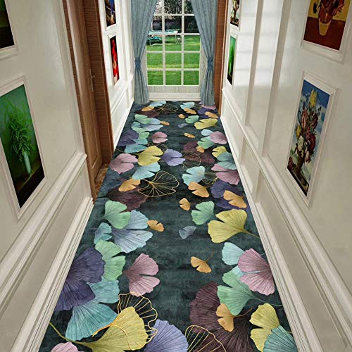 Moqueta corredor moderna ZRUYI para pasillos elegantes, diseño floral suave de 0.8x2m 3