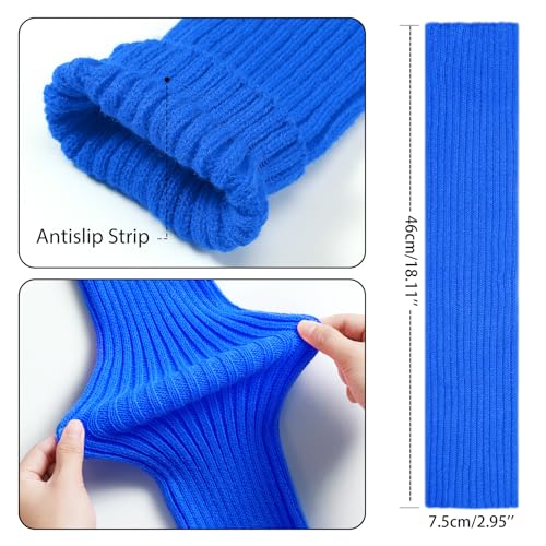 Image of Pleneal Leg Warmers for Women 80s Y2k, Ribbed Knit Long Socks LegWarmer