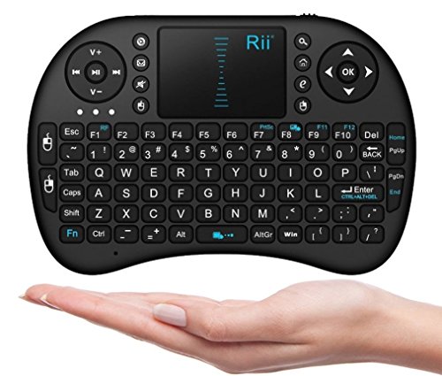 Rii I8 Mini 2.4Ghz Wireless Touchpad Keyboard With Mouse For Pc, Pad, Xbox 360, Ps3, Google Android Tv Box, Htpc, Iptv (Black)
