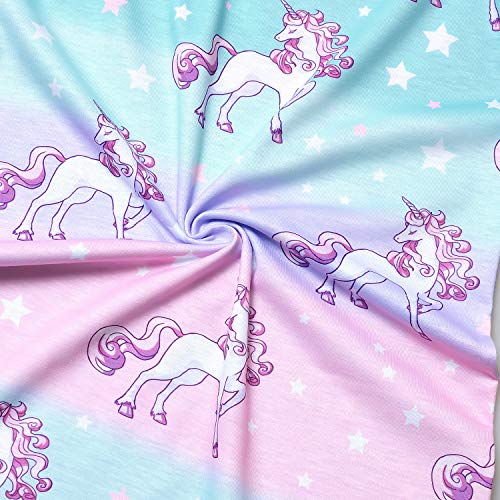 Princess Girls Unicorn Nightgowns Matching American Doll Night Dress Pajamas,Size 8 9 #TOP4