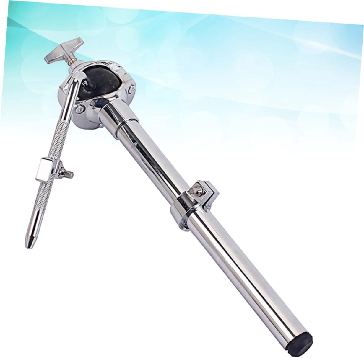 Adjustable Aluminum Alloy Cymbal Boom Arm Stand for Drum Set Percussion Mount Accessories Silver for Drum Kits and Cymbal Stacking