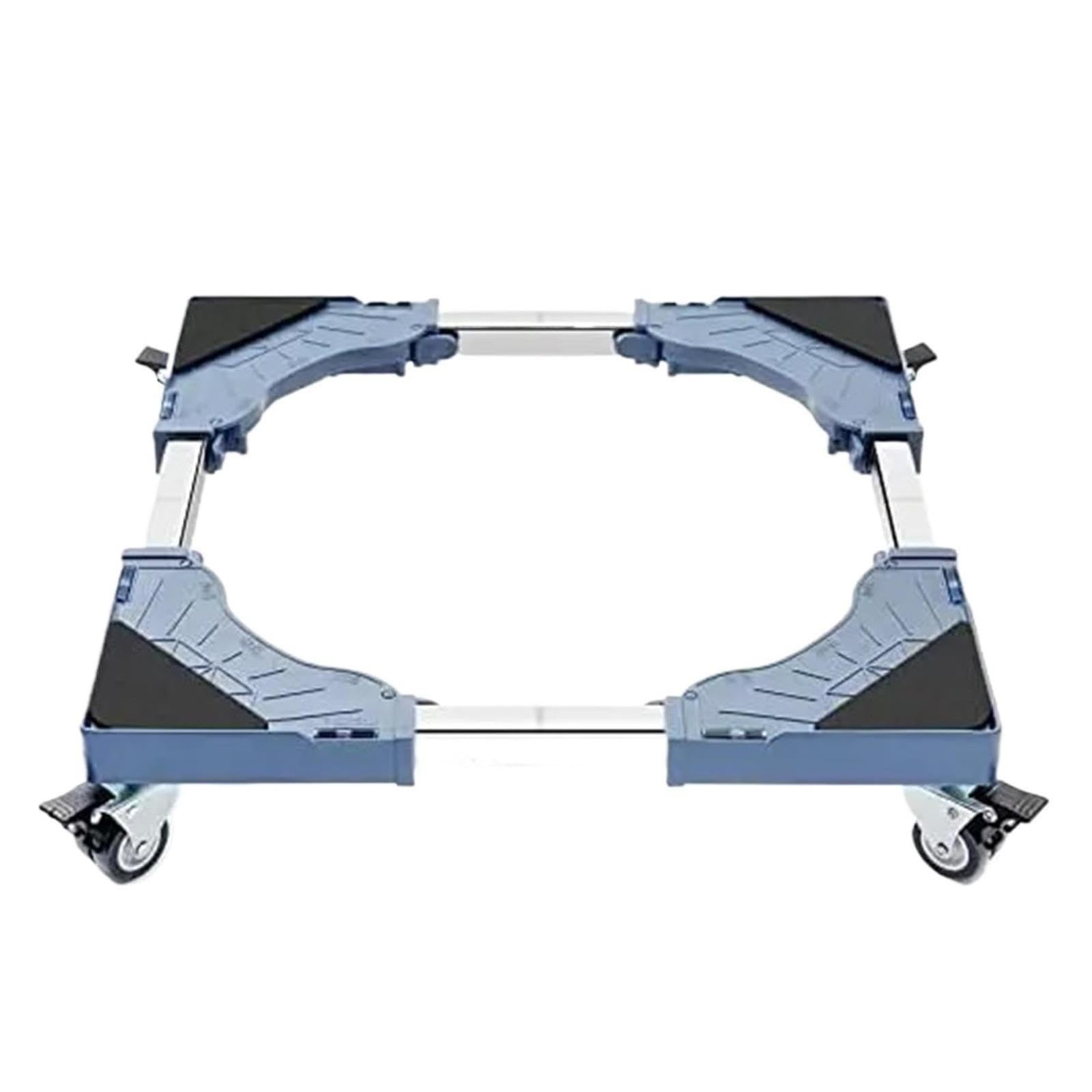 Base Rodante para Lavadora, Soporte Ajustable De PU con 4 Ruedas con Doble Rodamiento De Bolas De Bloqueo, Soporte para Refrigerador