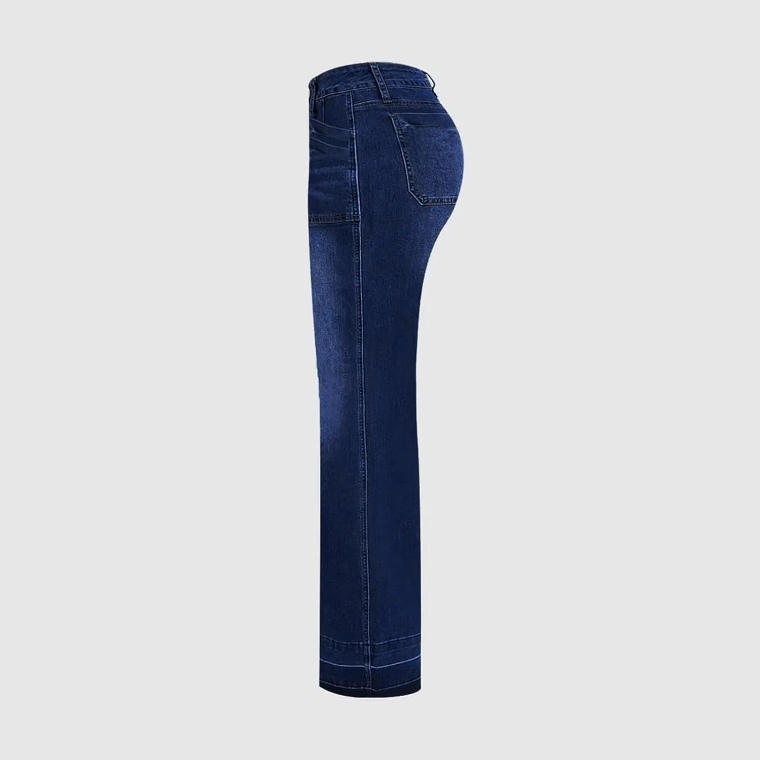Baggy Jeans for Women Mid Rise Wide Leg Straight Jeans Trendy Denim Pants Without Belt - Image 5