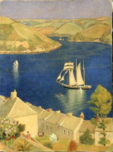 La goélette à trois mâts Edward Southall affiche toile 60x90cm pour remplacer un mur vide triste
