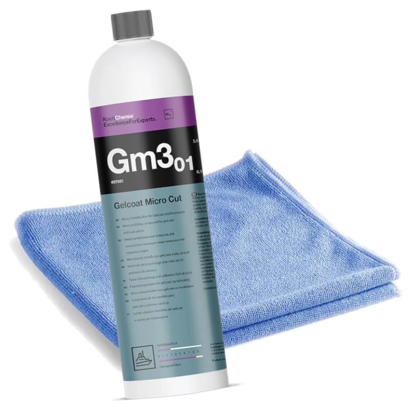 ChimpTools - Koch Chemie Gm3.01 Gelcoat Micro Cut Micro Schleifpolitur | Gelcoatpolitur | Bootspolitur | Yachtenpolitur | GFK Glanzpolitur | Marine Politur 1L