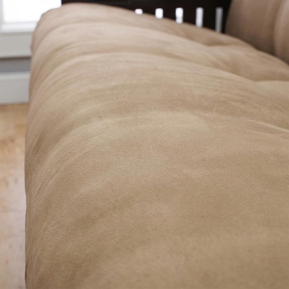 Starlight Canyon Home Brown Futons with 100% Polyester Fabric, Comfortable Convertible Design, Sturdy Frame, Ideal for Living Rooms and Guest Spaces