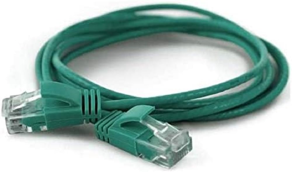 wantecWire Extra dünnes Patchkabel CAT.6 UTP, Länge 2 m, grün