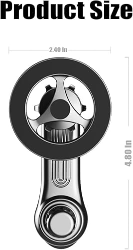 Miniatura 2 de AICEL Soporte de teléfono para automóvil, soporte magnético fuerte para teléfono celular, rotación de 360, agarre de teléfono manos libres