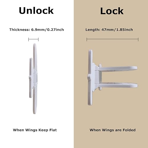 Miniatura 4 de Cerradura de seguridad infantil para puerta corrediza de cristal, puertas corredizas de armario, cerraduras de ventanas a prueba de bebés, sin