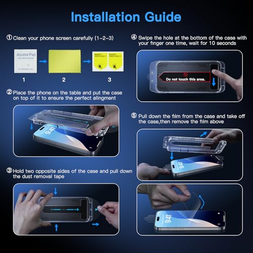 Image of Uyiton for iPhone 16 Pro Max Screen Protector (Anti-Blue Light)
