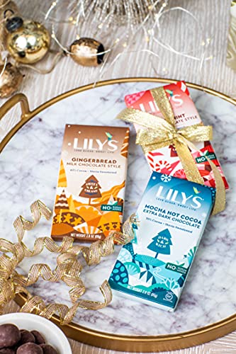 Mocha Hot Cocoa Chocolate Style Bar By Lily's Sweets | Stevia Sweetened, No Added Sugar, Low-Carb, Keto-Friendly | 70% Cocoa | Fair Trade, Gluten-Free & Non-Gmo | 2.8 Ounce, 12-Pack… #TOP5