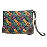 Utilisation polyvalente : conçu dans un souci de praticité, cet accessoire de style sac à main pour femme imprimé lézard tropical s'adapte à différents scénarios. Utilisez-le comme un bracelet de téléphone lors de voyages, un sac à main pour les routines quotidiennes, ou un petit portefeuille pour femme pour les soirées à l'extérieur
