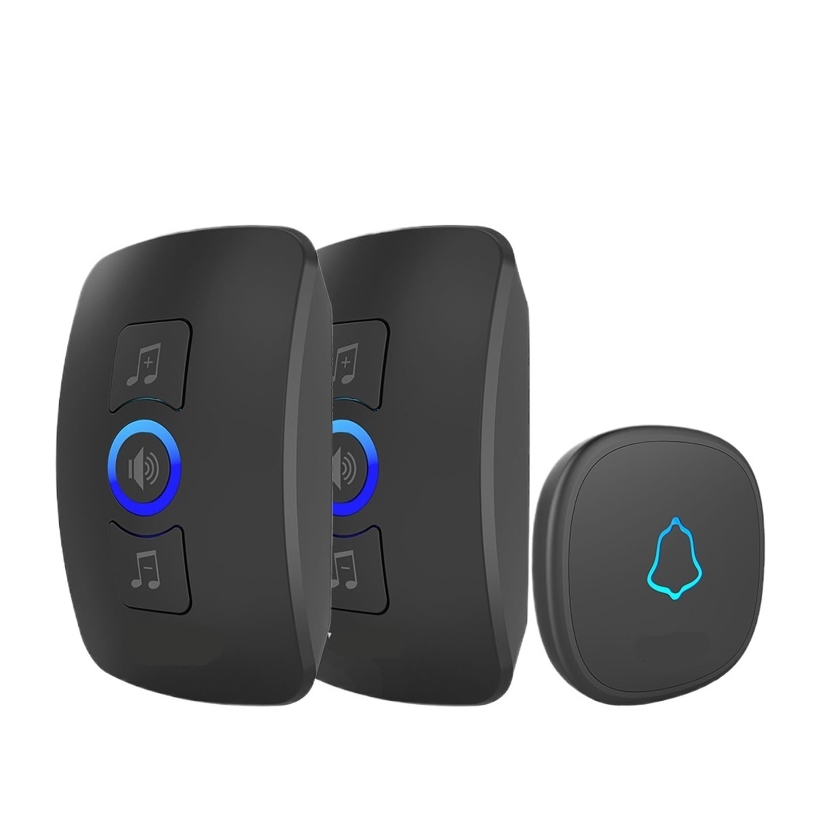 Sonnette M525 tactile extérieure longue portée 433 MHz kit double récepteur UE