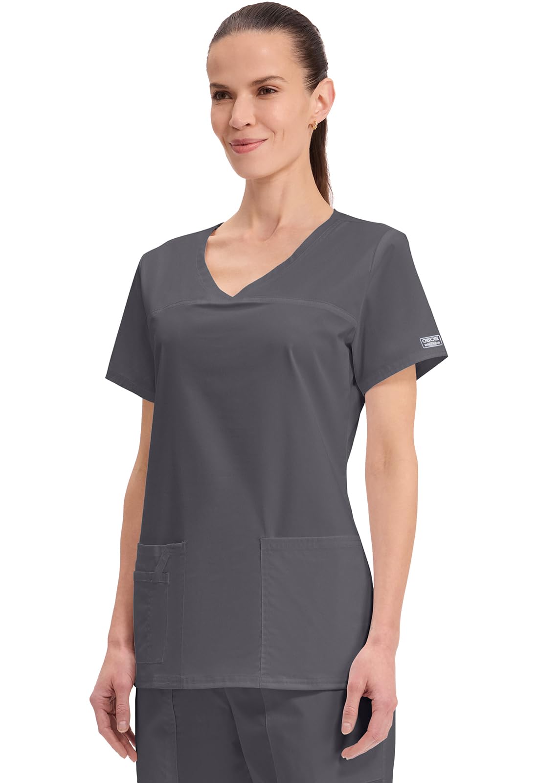 Cherokee Workwear Core Stretch dekolt w serek Scrub Shirt Kobiety Workwear Core Stretch V-neck Scrubs Shirt