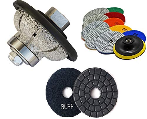 3/4 Inch Ogee Diamond Wheel and Polishing Pad