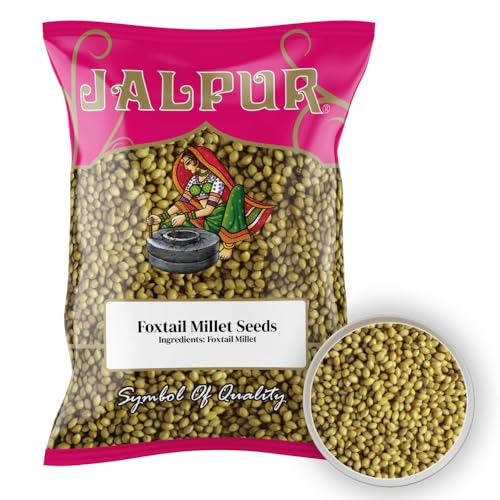 Jalpur millers Foxtail Millet Seeds – 500g | Rich in Protein, Fiber & B-Vitamins | Whole Grain Millet for Porridge, Baking & Cooking | Traditional Foxtail millet Grain|Natural Bird Seed & Health Food