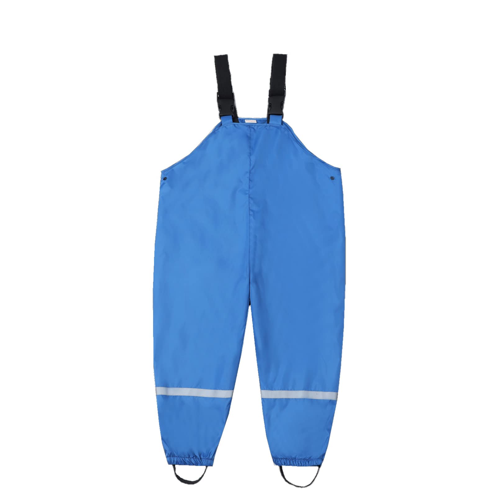 easyforever Kids Toddlers Waterproof Suspender Rain Bib Pants Dungarees Overalls Rain Wear Trousers Blue 10-11