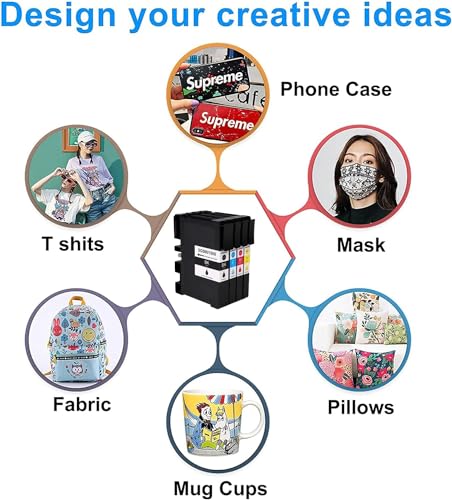 OGOUGUAN Cartucho de tinta de sublimação SG500 SG1000 compatível com impressora Sawgrass Virtuoso SG