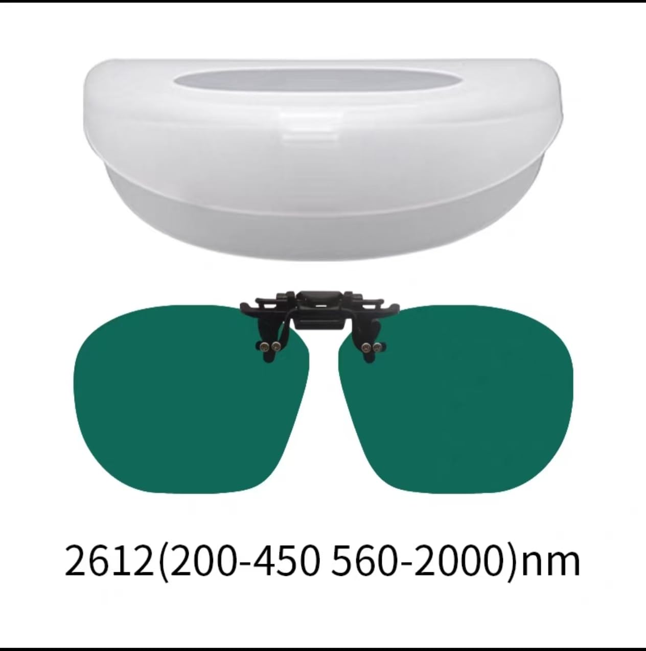 Gafas de seguridad láser con clip, lente de PC, unisex, 145 x 53 mm, protección profesional de filtrado de luz, modelo TC-YJ-026 (paquete de 2)