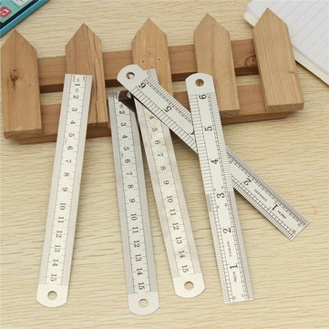 Double Sided Ruler - Metal Ruler Double Sided - 5pcs 15cm Double Side ...