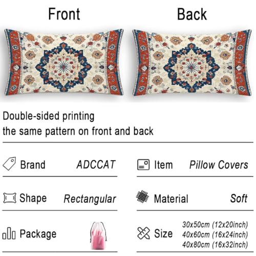 Fundas cojines rectangular para cama dormitorio y salón estilo boho escandinavo 7
