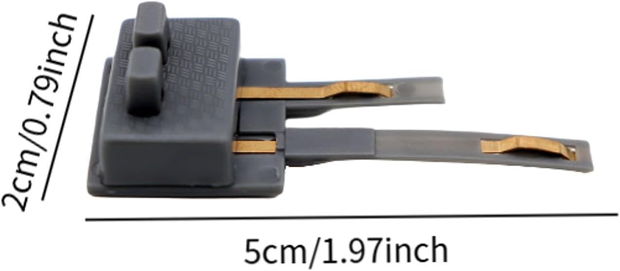 10Pcs HO Scale Digital Power Connecting Clips for Model Trains 1:87 Scale Spare Parts Electrical Connectors- Gray
