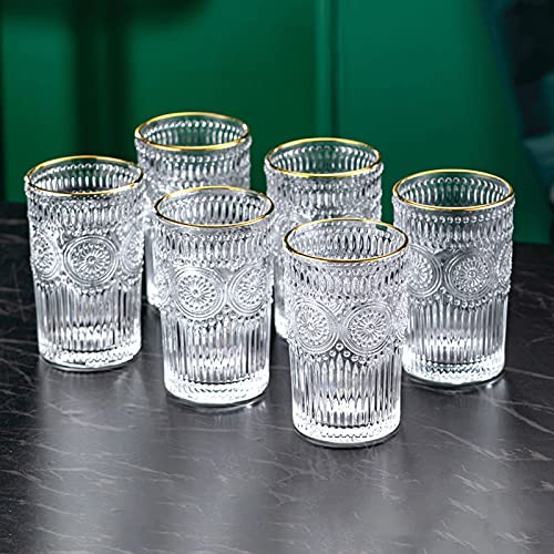 Juego de 6 vasos de vidrio 360 ml miniatura 3