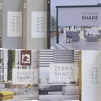 HILADUO Customized Solar Screen Roller Shade Blinds with Remote-Controlled Motorized Operation (Fabric Samples)