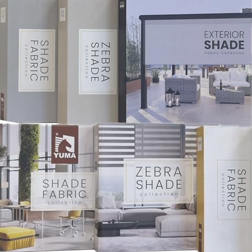 HILADUO Customized Solar Screen Roller Shade Blinds with Remote-Controlled Motorized Operation (Fabric Samples)