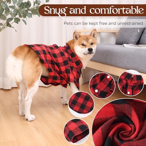 Harbyel Dog Shirts Plaid Dog Shirt Dog Clothes For Small Medium Large Dogs Owner And Pet Shirts Are Sold Separately thumb #3