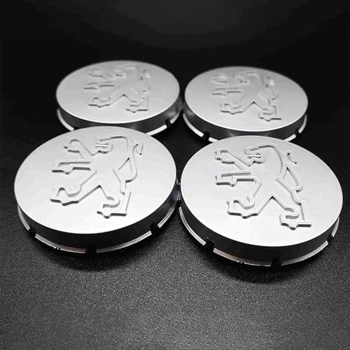 OOzie 4 Pièces Capuchons De Centre De Roue Pour Peugeot 205 GTI 65mm - Cache-moyeux Enjoliveurs