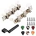 LOPOTIN 2pcs Accordatura Chitarra Classica, Accordatori Chiave, Accordatore Paletta per Chitarra, Accordatori per Chitarra Argento Perla con Avvolgitore per Corde di Chitarra Banche Metallo Plastico
