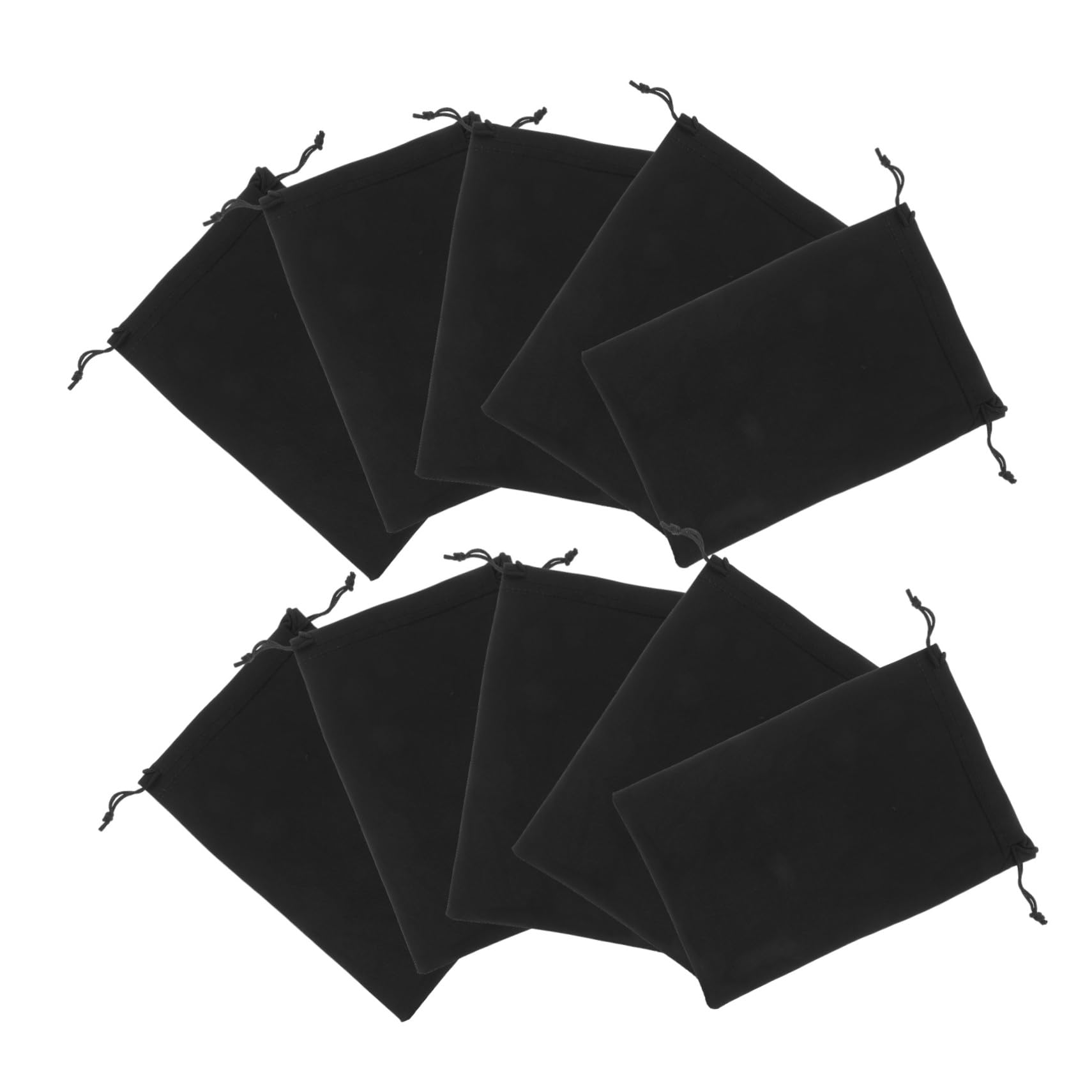 ibasenice Étui Pour Lunettes De Ski Pochette De Transport 10 Pièces En Microfibre Noire 25x14 Cm Légère Compatible Masque Ski Rangement Outdoor