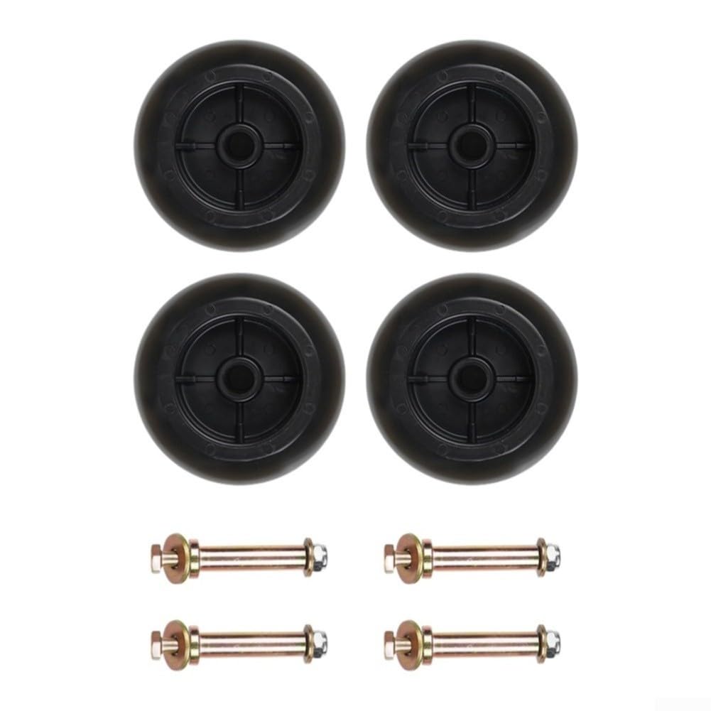 Kit 4 para ruedas Metal Deck Cortacésped para exmark para toro Negro(4pcs)