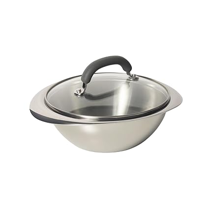 Meyer Trivantage Stainless Steel Triply 2 Piece Cookware Set - Tasla + Glass Lid, 20cm