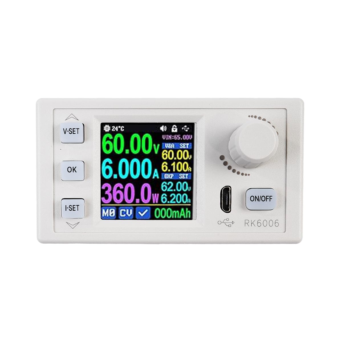Regolatore di Tensione CC 60 V 6 A Multimetro Tensione CC Corrente Regolabile Step Down Alimentatore Voltmetro convertitore Buck