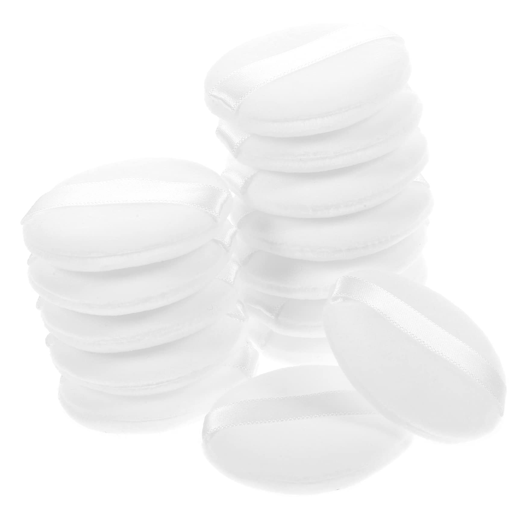 Ipetboom 20pcs Small Makeup Fluffy Loose Powder Applicators for Face Cosmetics Skin Friendly and Convenient Makeup Tools for Foundation Blusher and Highlighter Random Color