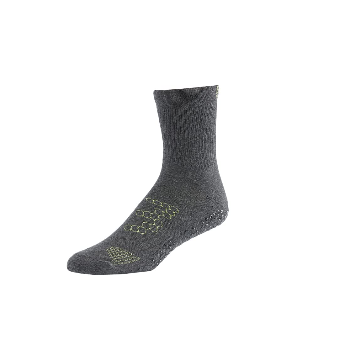 Base Xxxiii Men's Multi Base 33 Crew Grip Socks For Pilates, Yoga, Martial Arts, Lifting And Barre, X-Large