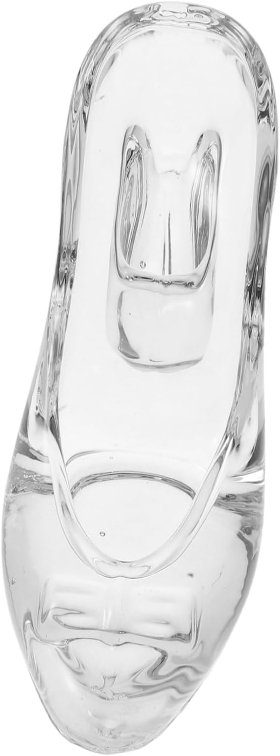 Zerodeko Transparent Crystal High Heel Shoe Ornament Elegant Collectible Shoe Figurine for Princess Bedroom Decor Wedding Centerpiece Birthday Party Decoration
