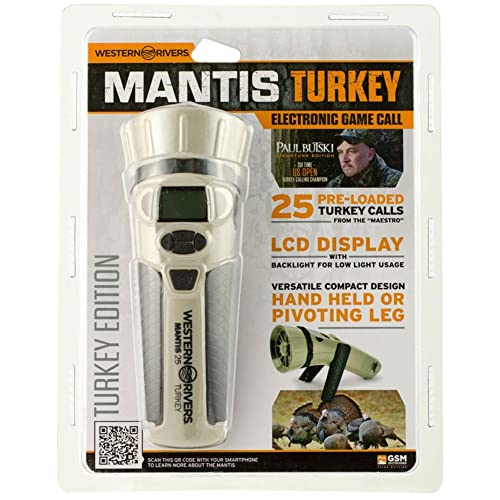 Western Rivers Mantis 25 Compact Easy-To-Use Electronic Call For Hunting With Hand Lanyard, Turkey-Paul Butsky Edition #TOP2