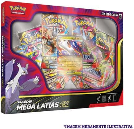 Pokémon TCG, Box Mega Latias EX Carta Promocional, 49 Cartas, 63m...