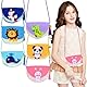 lomdung 6 Stück Nähset Kinder, DIY Filz Bastelset Nähspass für Kinder, Animals Sewing Kit, Handgefertigte Taschen, Nähspaß für Geschenk, für Kinders Ab 6+ Jahren Kindergeburtstag