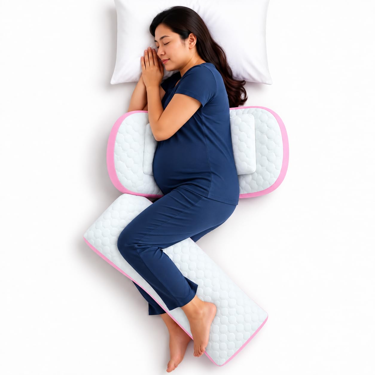 J-Shape Maternity Pillow - Full Body Pregnancy Support -24 J-Shape Maternity Pillow - Full Body Pregnancy Support -24
