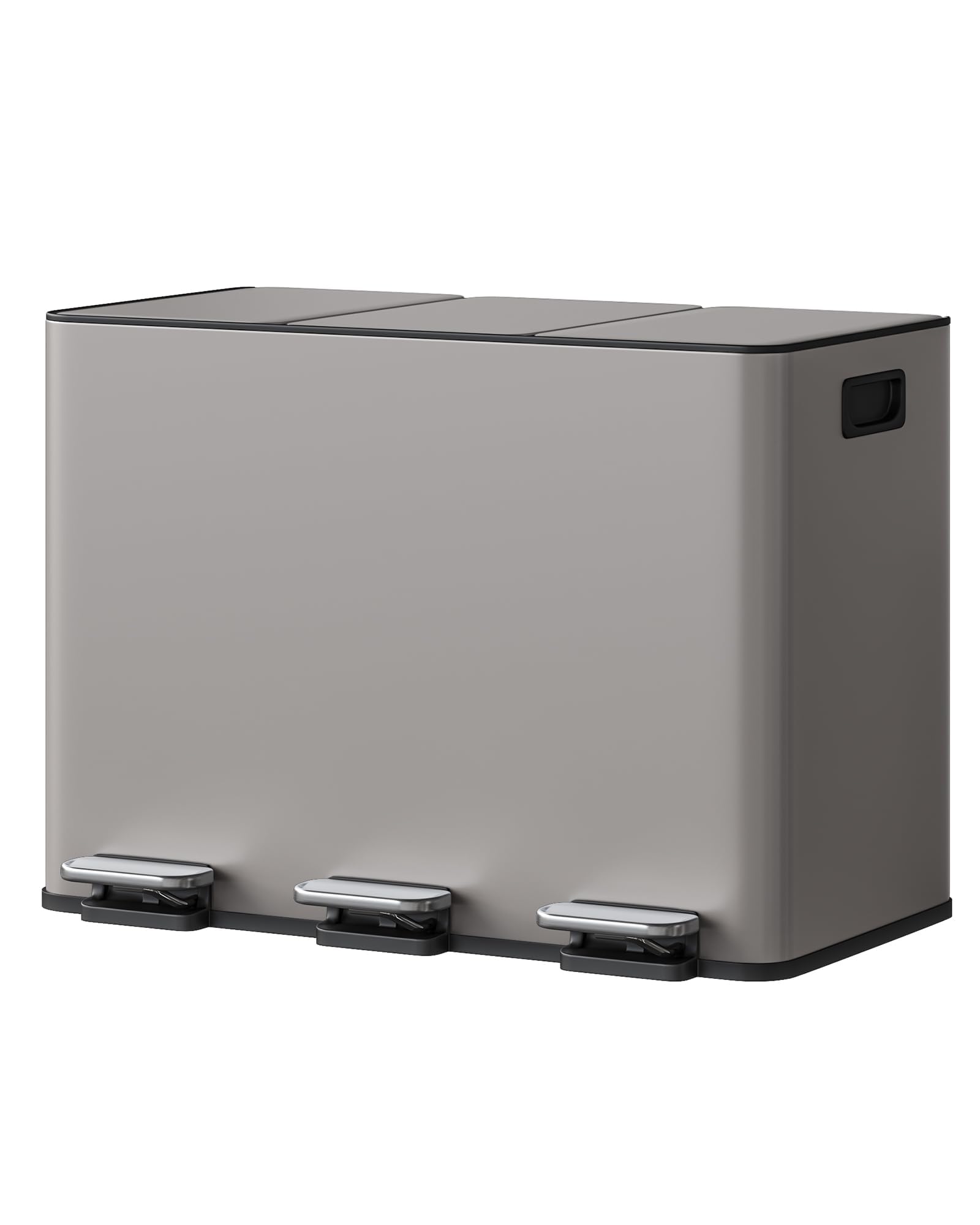 GarveeHome Pattumiera da cucina 3 scomparti 45L (3x15L)
