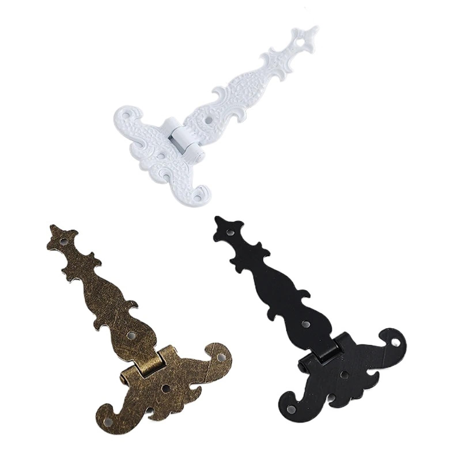Rmwkrmogrf A Ntique Shed Hinges Windows Cabinet Cupboard Wardrobe Doors Fences Decorative Multi-Color 4Pcs(A)