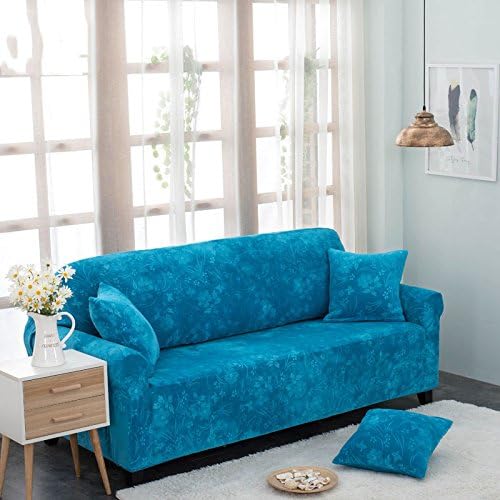 KFHIWUEHPJHD Elastic anti-slip slipcover sofa covers for leather sofa full cover furniture protector for 1 2 3 4 cushions sofa-D Pillowcase